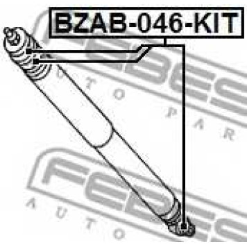 Втулка, амортизатор FEBEST BZAB-046-KIT-1