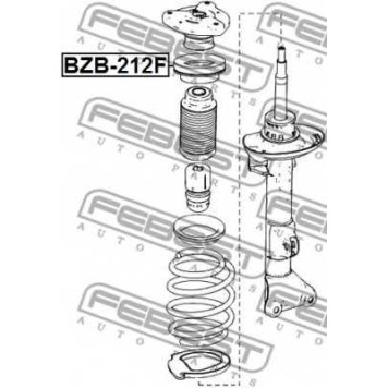 Подшипник опоры стойки амортизатора FEBEST BZB-212F-1