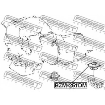 Подвеска двигателя FEBEST BZM-251DM-1