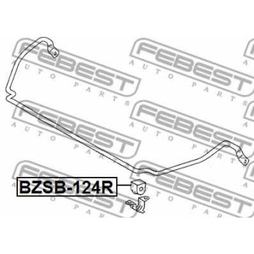Опора стабилизатора FEBEST BZSB-124R-1