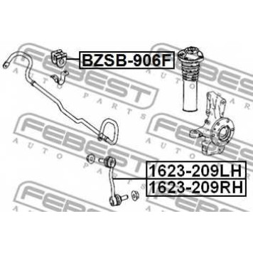 Опора стабилизатора FEBEST BZSB-906F-1