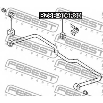 Опора стабилизатора FEBEST BZSB-906R30-1