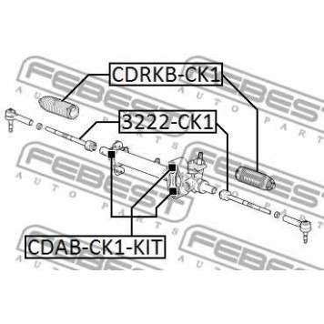 Подвеска рулевого управления FEBEST CDAB-CK1-KIT-1