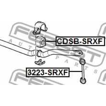 Опора стабилизатора FEBEST CDSB-SRXF-1