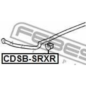 Опора стабилизатора FEBEST CDSB-SRXR-1