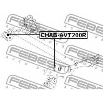 Втулка балки моста FEBEST CHAB-AVT200R-1