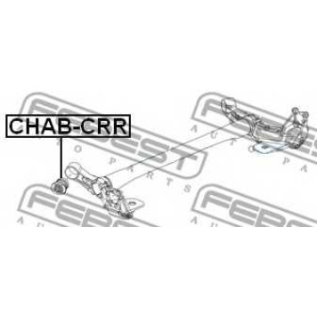 Втулка балки моста FEBEST CHAB-CRR-1