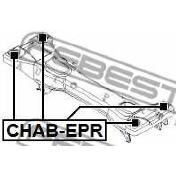 Втулка балки моста FEBEST CHAB-EPR-1