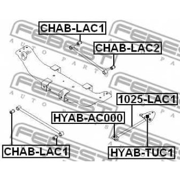 Подвеска рычага независимой подвески колеса FEBEST CHAB-LAC1-1