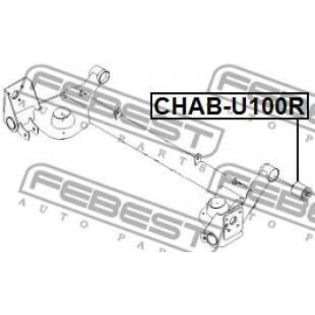 Втулка балки моста FEBEST CHAB-U100R-1