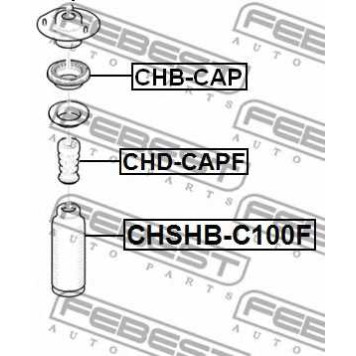 Подшипник опоры стойки амортизатора FEBEST CHB-CAP-1
