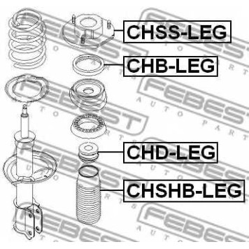 Подшипник опоры стойки амортизатора FEBEST CHB-LEG-1