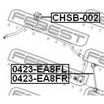 Опора стабилизатора FEBEST CHSB-002-1