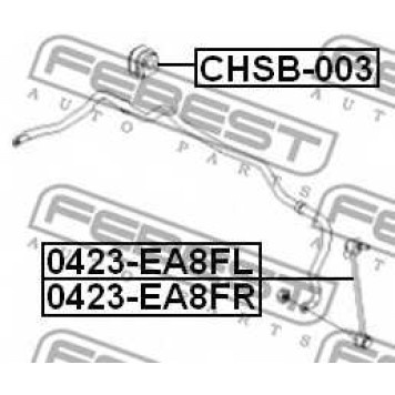 Опора стабилизатора FEBEST CHSB-003-1