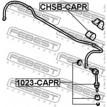 Опора стабилизатора FEBEST CHSB-CAPR-1