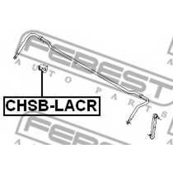Опора стабилизатора FEBEST CHSB-LACR-1