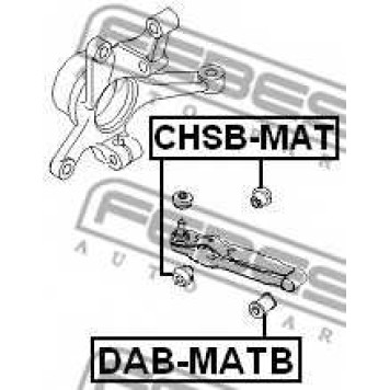 Подвеска рычага независимой подвески колеса FEBEST CHSB-MAT-1