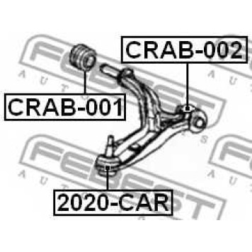 Подвеска рычага независимой подвески колеса FEBEST CRAB-002-1