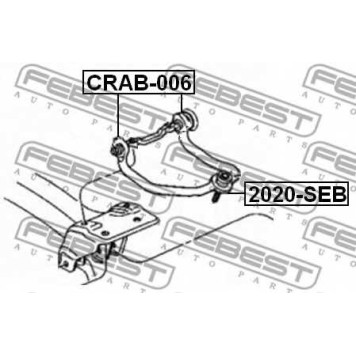 Подвеска рычага независимой подвески колеса FEBEST CRAB-006-1