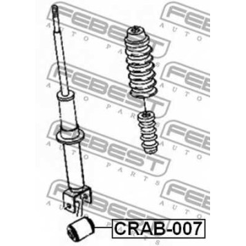 Втулка, амортизатор FEBEST CRAB-007-1
