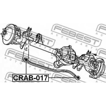 Подвеска рычага независимой подвески колеса FEBEST CRAB-017-1
