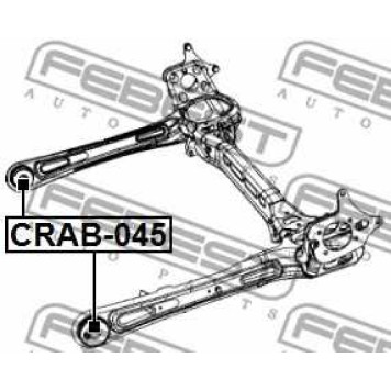 Втулка балки моста FEBEST CRAB-045-1