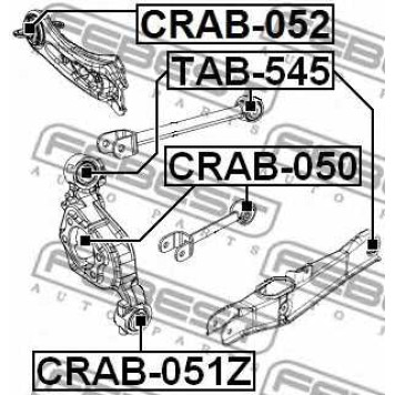 Втулка рычага колесной подвески FEBEST CRAB-051Z-1