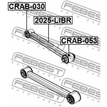 Подвеска рычага независимой подвески колеса FEBEST CRAB-053-1