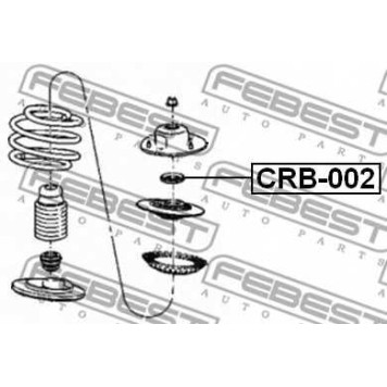 Подшипник опоры стойки амортизатора FEBEST CRB-002-1