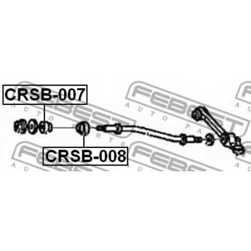 Подвеска рычага независимой подвески колеса FEBEST CRSB-008-1