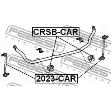 Опора стабилизатора FEBEST CRSB-CAR-1