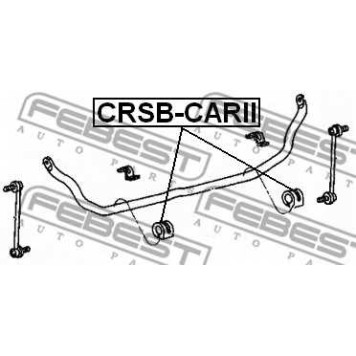 Опора стабилизатора FEBEST CRSB-CARII-1