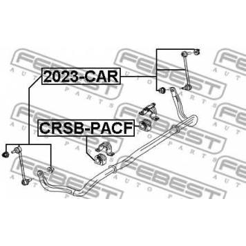 Опора стабилизатора FEBEST CRSB-PACF-1
