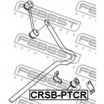Опора стабилизатора FEBEST CRSB-PTCR-1