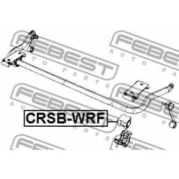 Опора стабилизатора FEBEST CRSB-WRF-1