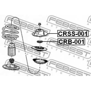 Подвеска амортизатора FEBEST CRSS-001-1