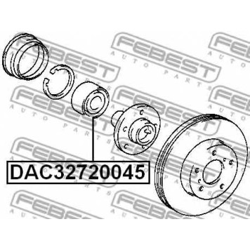 Подшипник ступицы колеса FEBEST DAC32720045-1