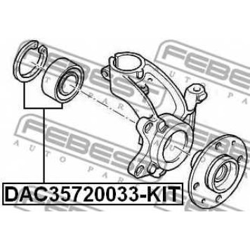 Комплект подшипника ступицы колеса FEBEST DAC35720033-KIT-1