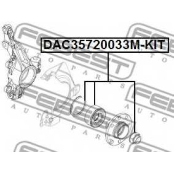 Комплект подшипника ступицы колеса FEBEST DAC35720033M-KIT-1