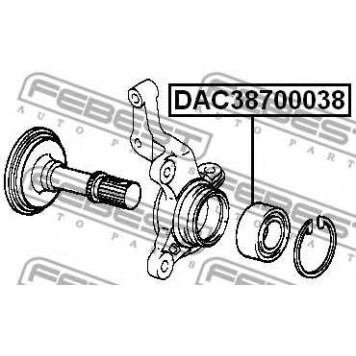 Подшипник ступицы колеса FEBEST DAC38700038-1