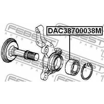 Подшипник ступицы колеса FEBEST DAC38700038M-1