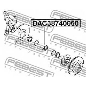 Подшипник ступицы колеса FEBEST DAC38740050-1