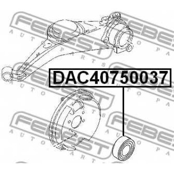 Подшипник ступицы колеса FEBEST DAC40750037-1