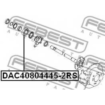 Подшипник ступицы колеса FEBEST DAC40804445-2RS-1