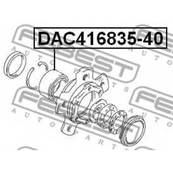 Подшипник ступицы колеса FEBEST DAC416835-40-1