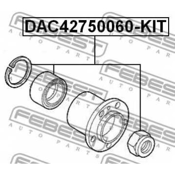 Подшипник ступицы колеса FEBEST DAC42750060-KIT-1