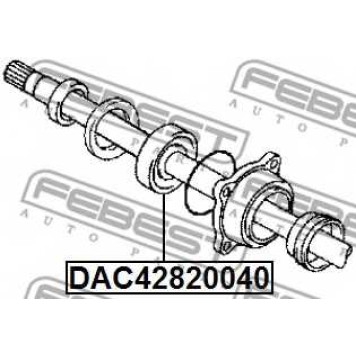Подшипник ступицы колеса FEBEST DAC42820040-1