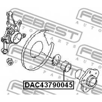 Подшипник ступицы колеса FEBEST DAC43790045-1