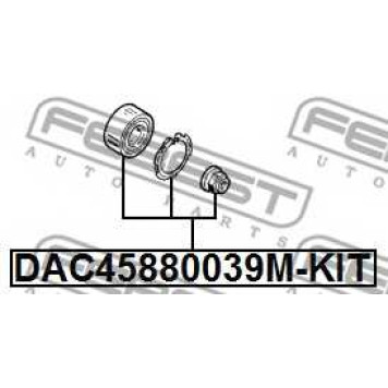 Подшипник ступицы колеса FEBEST DAC45880039M-KIT-1