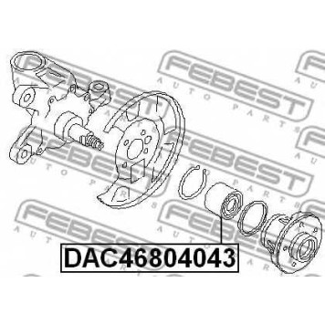 Подшипник ступицы колеса FEBEST DAC46804043-1